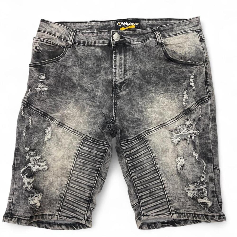 Edm gray black denim